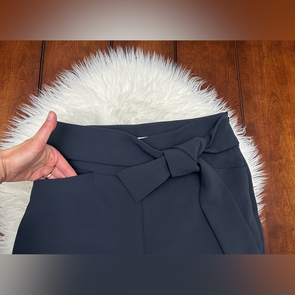 Aritzia Wilfred Size 8 Geneva Pant Tie Front Dress Grey - Picture 4 of 13